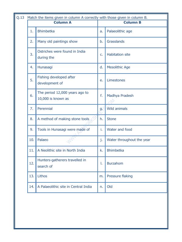 A2ZWorksheets:General Awareness-Our History and Heritage-On The Trial Of The Earliest People-09