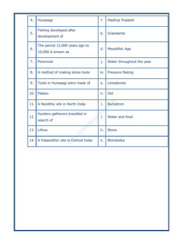 A2ZWorksheets:General Awareness-Our History and Heritage-On The Trial Of The Earliest People-09