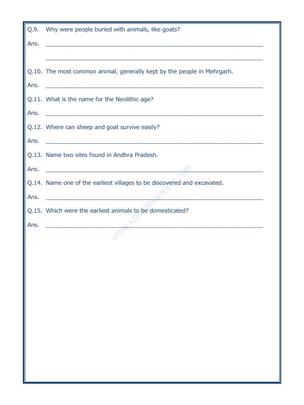 A2ZWorksheets:General Awareness-Culture and Tradition-From Gathering To Growing Food-02