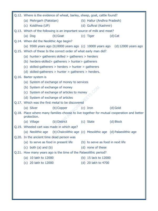 A2ZWorksheets:General Awareness-Culture and Tradition-From Gathering To Growing Food-08