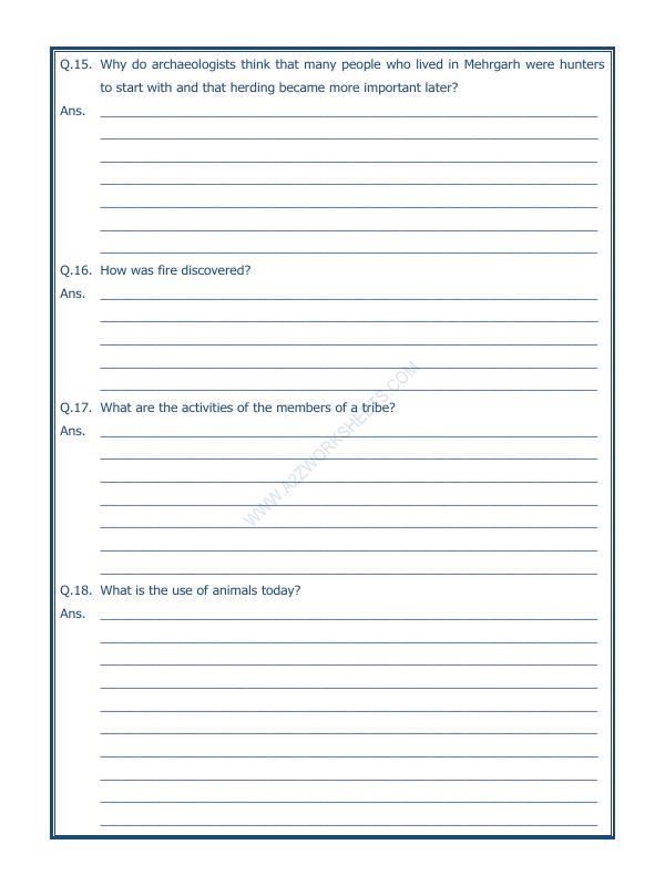A2ZWorksheets:General Awareness-Culture and Tradition-From Gathering To Growing Food-10
