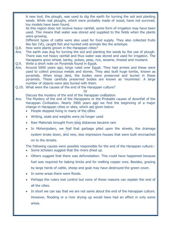 A2ZWorksheets:General Awareness-Our History and Heritage-In The Earliest Cities-12