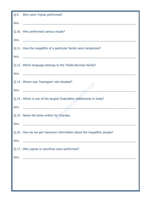 A2ZWorksheets:General Awareness-Our History and Heritage-What Books And Burials Tell Us-04