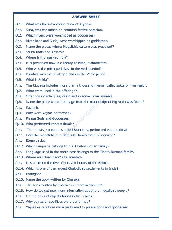 A2ZWorksheets:General Awareness-Our History and Heritage-What Books And Burials Tell Us-04