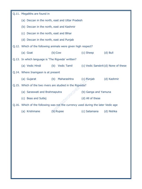 A2ZWorksheets:General Awareness-Our History and Heritage-What Books And Burials Tell Us-05