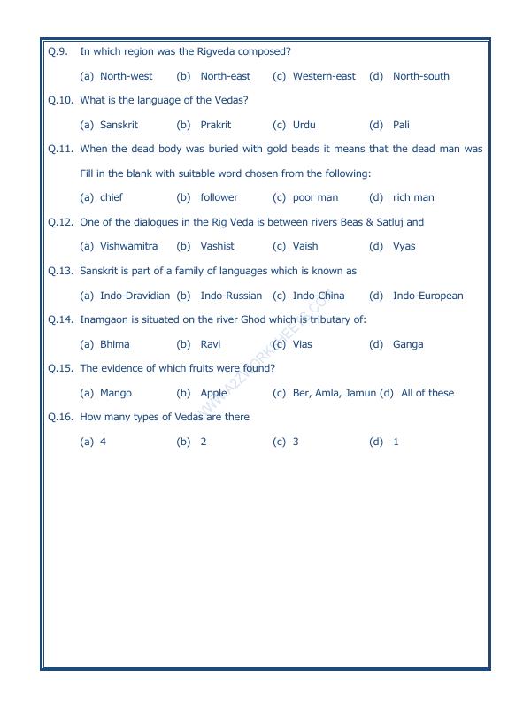 A2ZWorksheets:General Awareness-Our History and Heritage-What Books And Burials Tell Us-06
