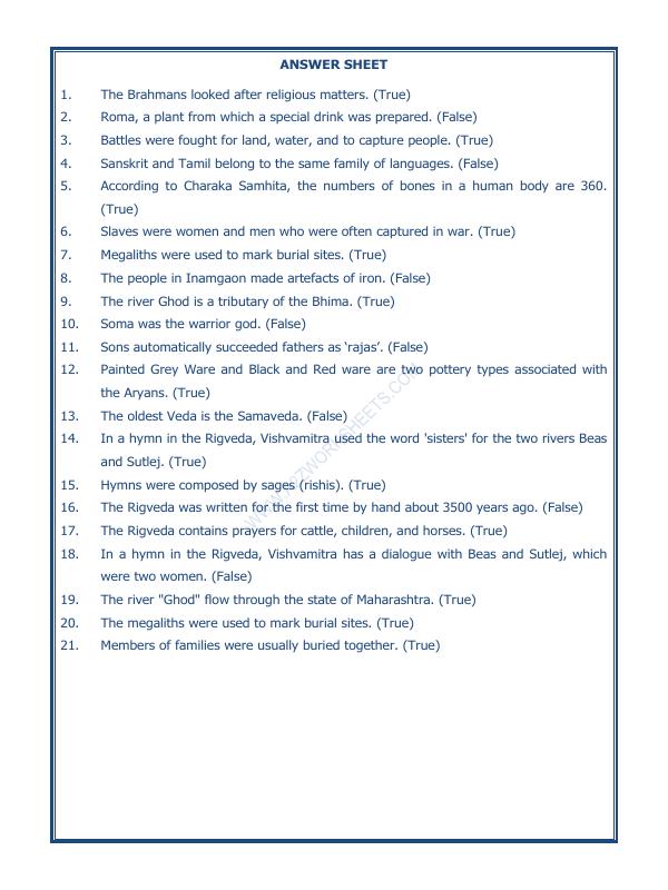 A2ZWorksheets:General Awareness-Our History and Heritage-What Books And Burials Tell Us-07