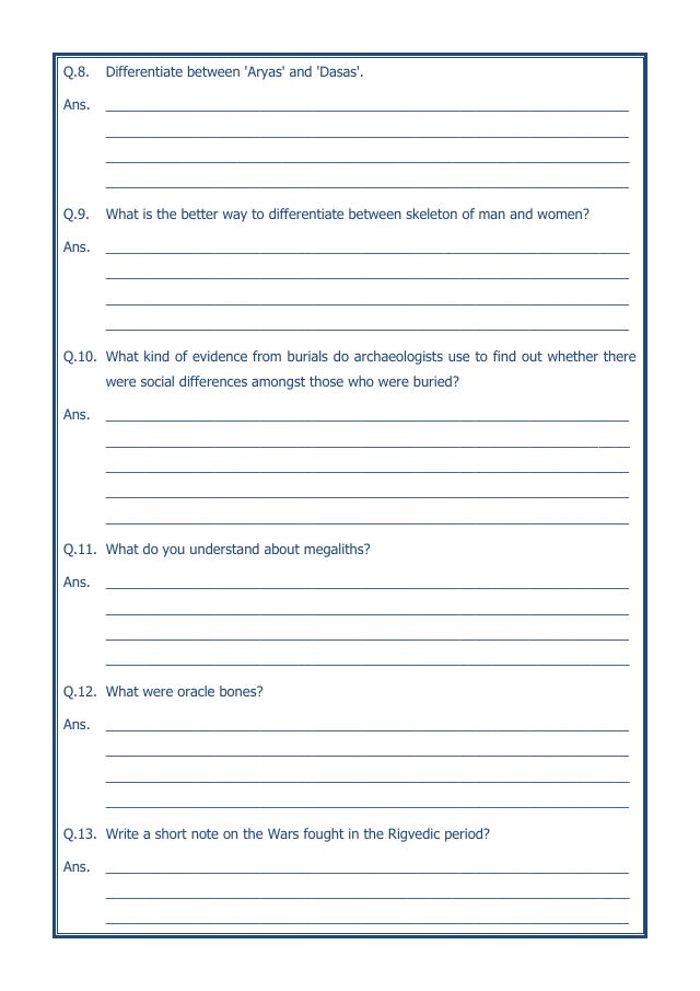 A2ZWorksheets:General Awareness-Our History and Heritage-What Books And Burials Tell Us-14
