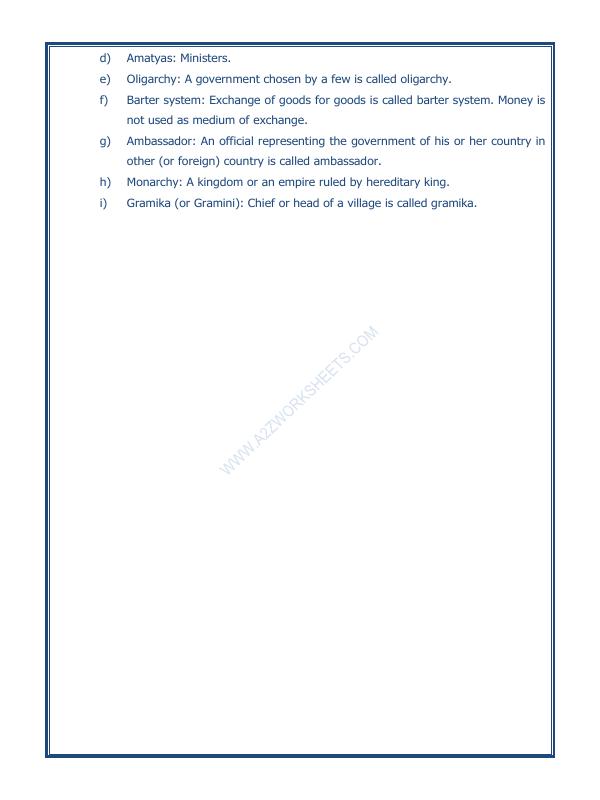 A2ZWorksheets:General Awareness-Our History and Heritage-Kingdoms, Kings And An Early Republic-08