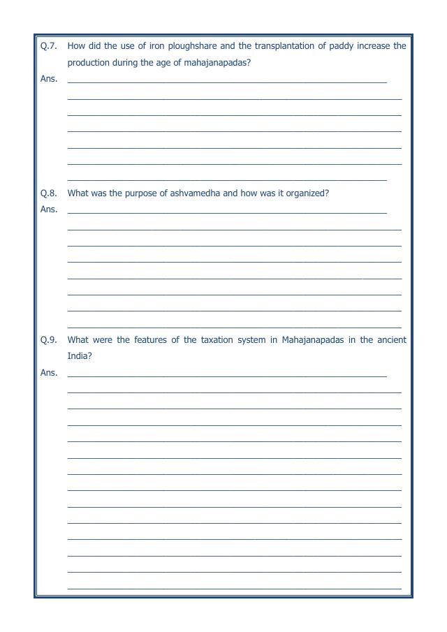 A2ZWorksheets:General Awareness-Our History and Heritage-Kingdoms, Kings And An Early Republic-12