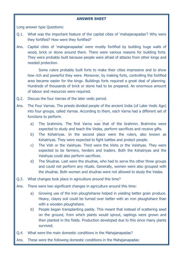A2ZWorksheets:General Awareness-Our History and Heritage-Kingdoms, Kings And An Early Republic-12