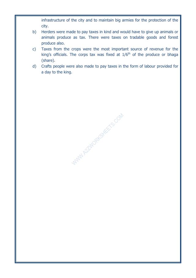 A2ZWorksheets:General Awareness-Our History and Heritage-Kingdoms, Kings And An Early Republic-12