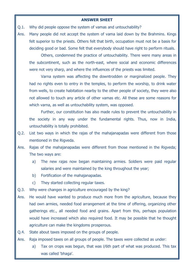 A2ZWorksheets:General Awareness-Our History and Heritage-Kingdoms, Kings And An Early Republic-13