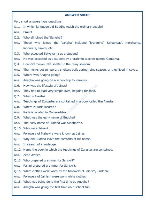 A2ZWorksheets:General Awareness-Our History and Heritage-New Question And Ideas-02