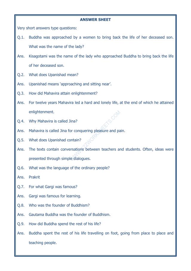 A2ZWorksheets:General Awareness-Our History and Heritage-New Question And Ideas-04