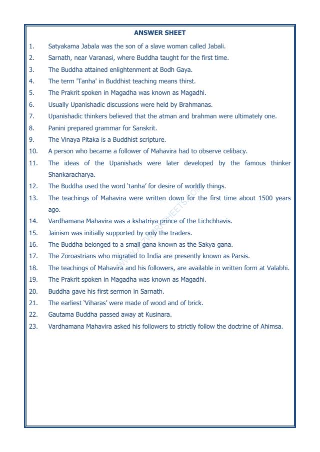 A2ZWorksheets:General Awareness-Our History and Heritage-New Question And Ideas-12