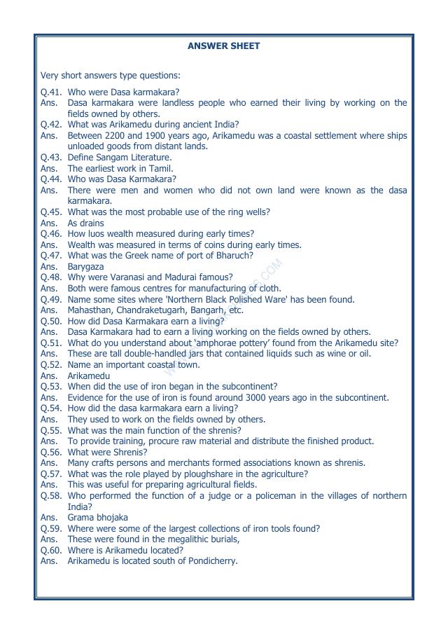 A2ZWorksheets:General Awareness-Our History and Heritage-Vital Villages, Thriving Towns-03