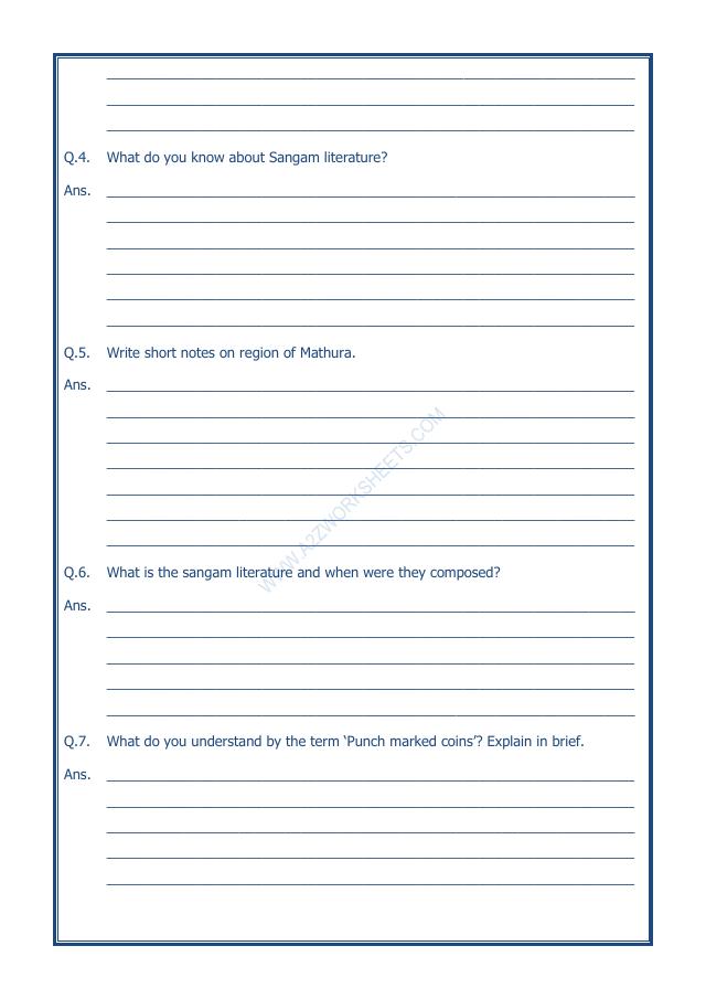 A2ZWorksheets:General Awareness-Our History and Heritage-Vital Villages, Thriving Towns-09