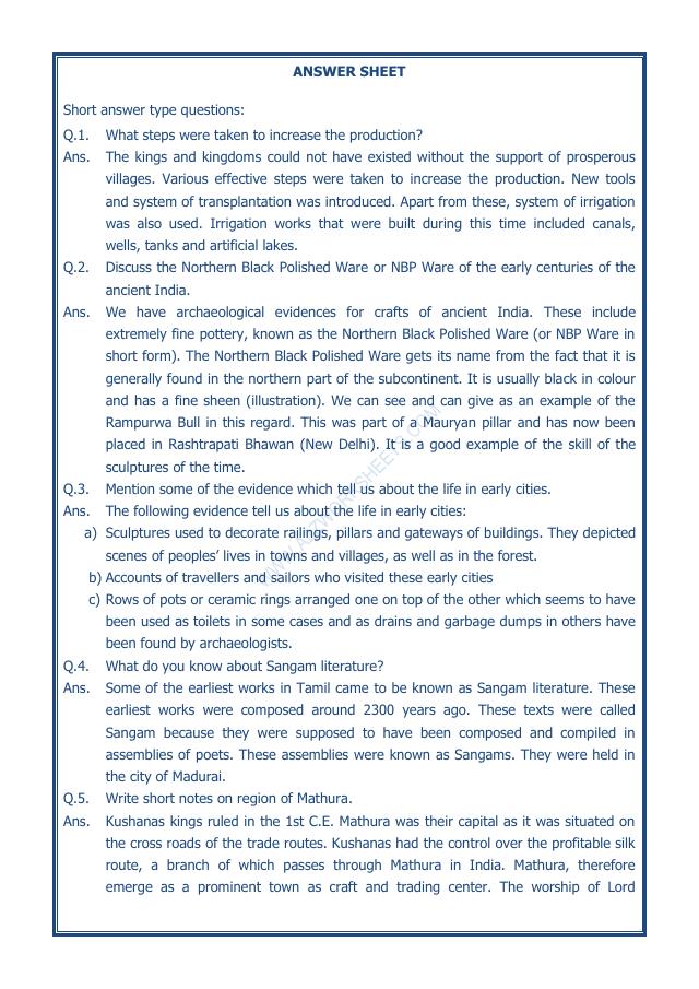 A2ZWorksheets:General Awareness-Our History and Heritage-Vital Villages, Thriving Towns-09