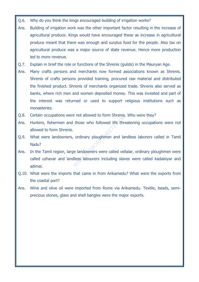 A2ZWorksheets:General Awareness-Our History and Heritage-Vital Villages, Thriving Towns-11