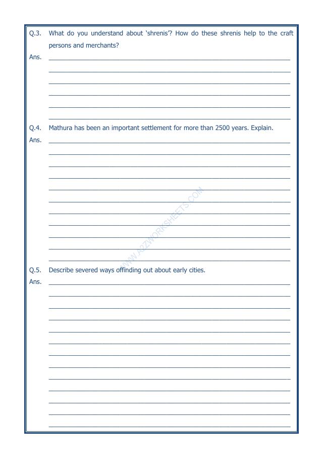 A2ZWorksheets:General Awareness-Our History and Heritage-Vital Villages, Thriving Towns-13