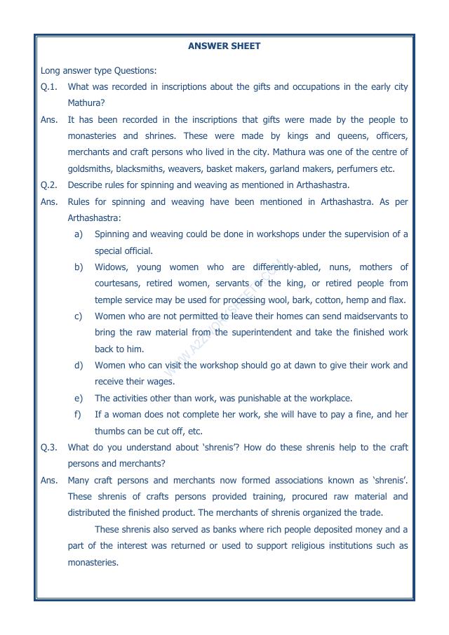 A2ZWorksheets:General Awareness-Our History and Heritage-Vital Villages, Thriving Towns-13