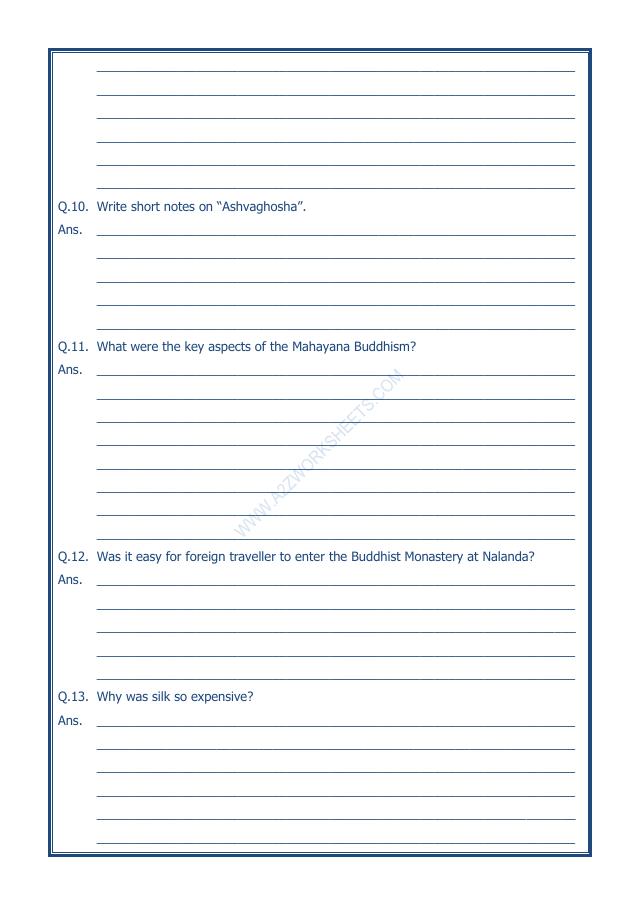 A2ZWorksheets:General Awareness-Our History and Heritage-Traders, Kings And Pilgrims-08