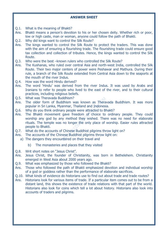 A2ZWorksheets:General Awareness-Our History and Heritage-Traders, Kings And Pilgrims-10