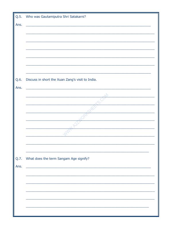 A2ZWorksheets:General Awareness-Our History and Heritage-Traders, Kings And Pilgrims-11