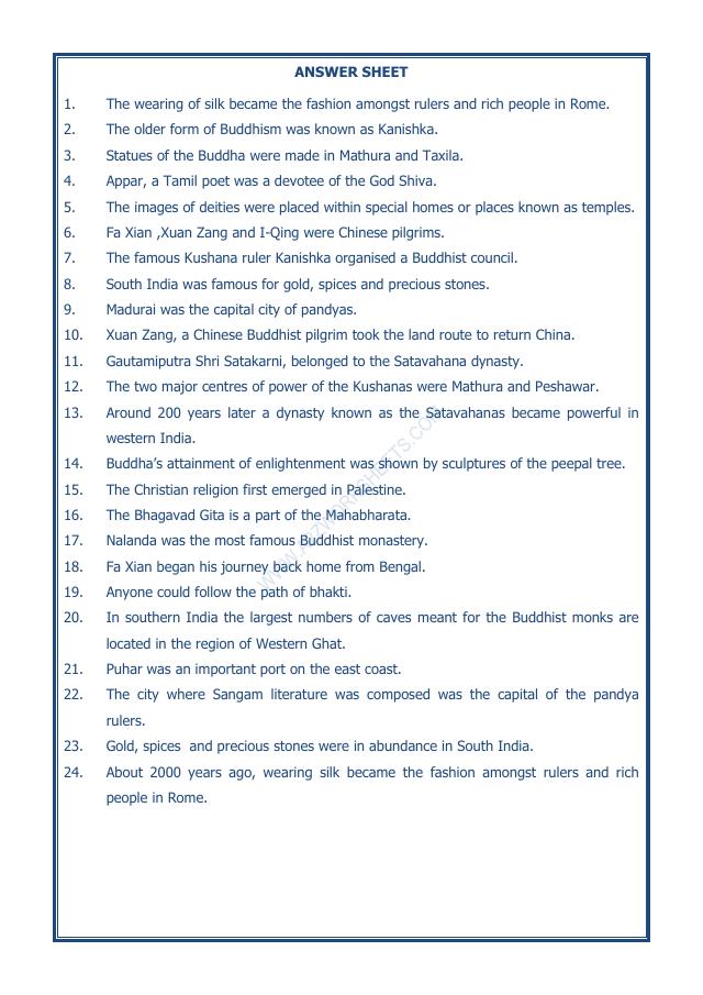 A2ZWorksheets:General Awareness-Our History and Heritage-Traders, Kings And Pilgrims-12