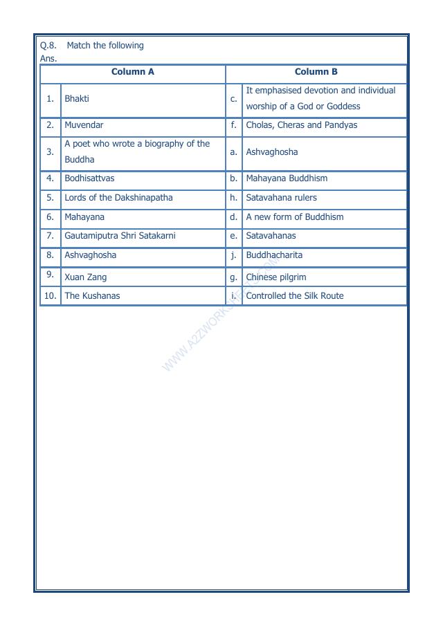 A2ZWorksheets:General Awareness-Our History and Heritage-Traders, Kings And Pilgrims-14