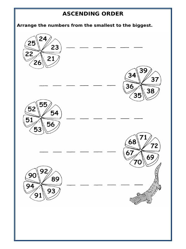 A2ZWorksheets:Maths-Numbers-Ascending Order-02