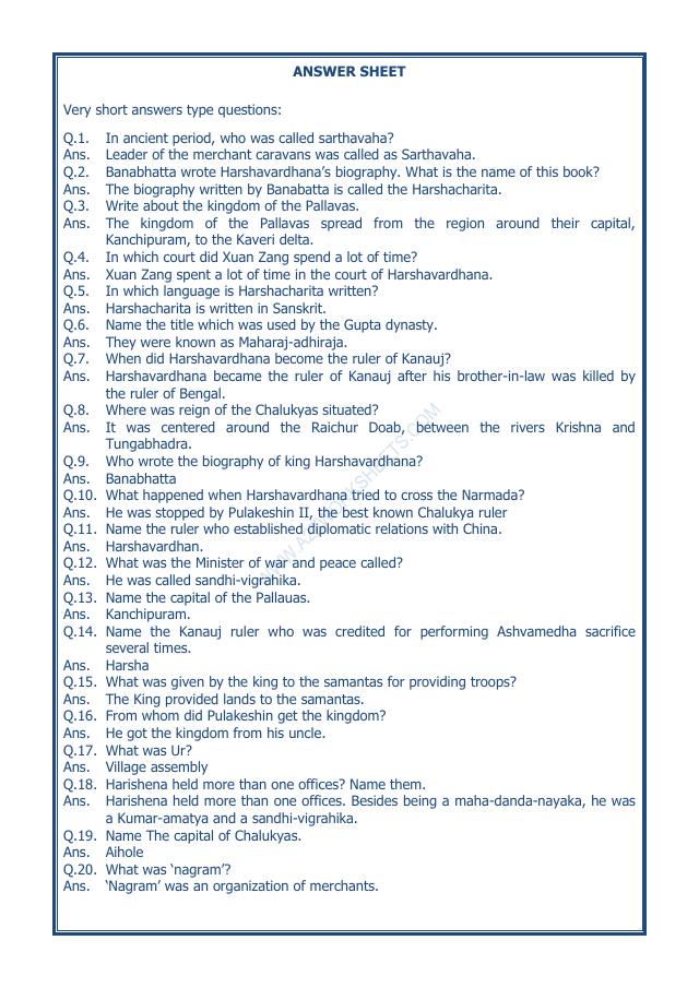 A2ZWorksheets:General Awareness-Our History and Heritage-New Empires And Kingdoms-02