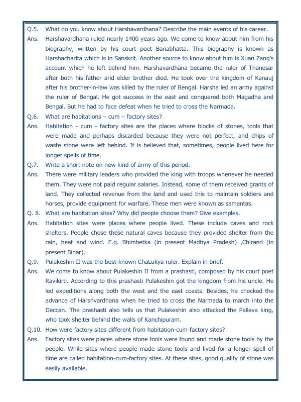 A2ZWorksheets:General Awareness-Our History and Heritage-New Empires And Kingdoms-11