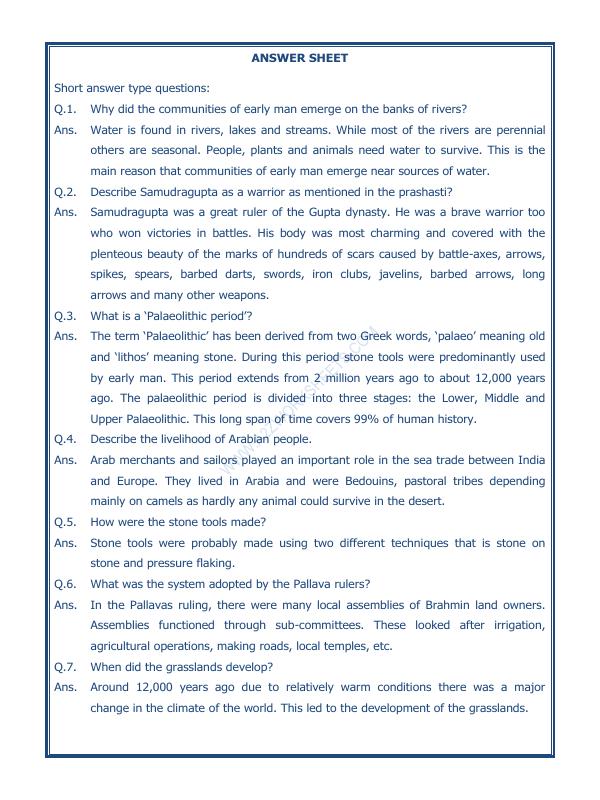 A2ZWorksheets:General Awareness-Our History and Heritage-New Empires And Kingdoms-12