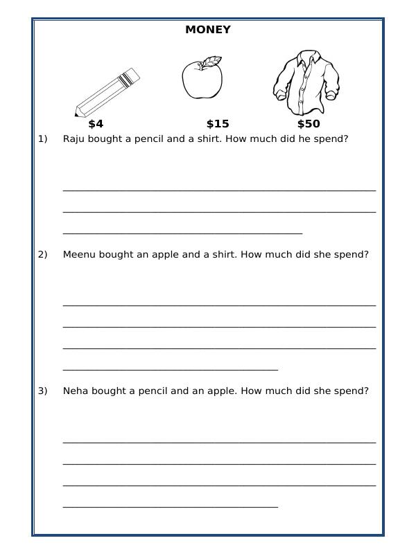 A2ZWorksheets:Maths-Money-Money