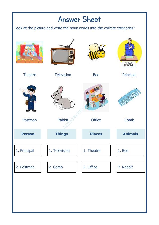 A2ZWorksheets:English-Grammar-English Noun Worksheet-07