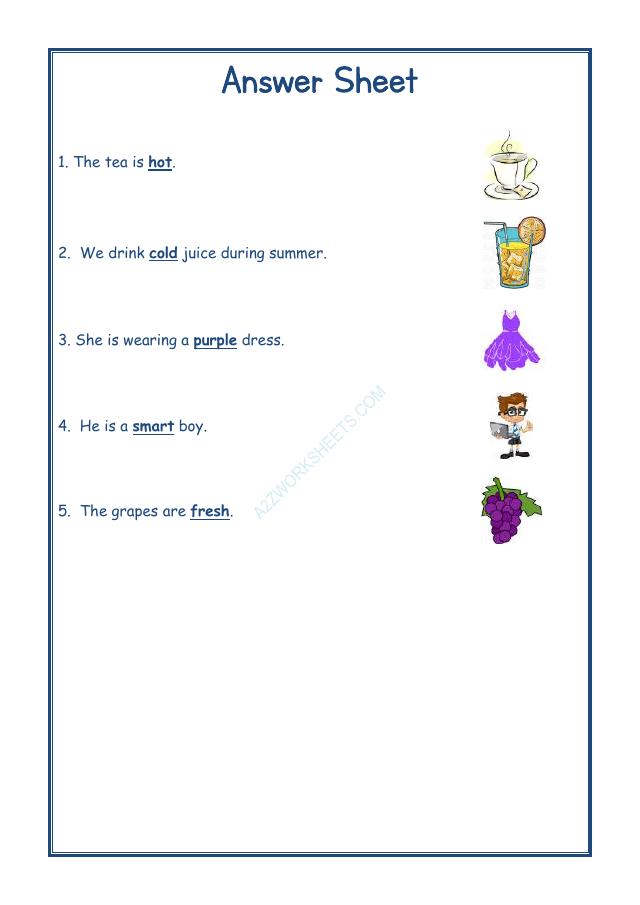 A2ZWorksheets:English-Grammar-English Adjectives Worksheet-05