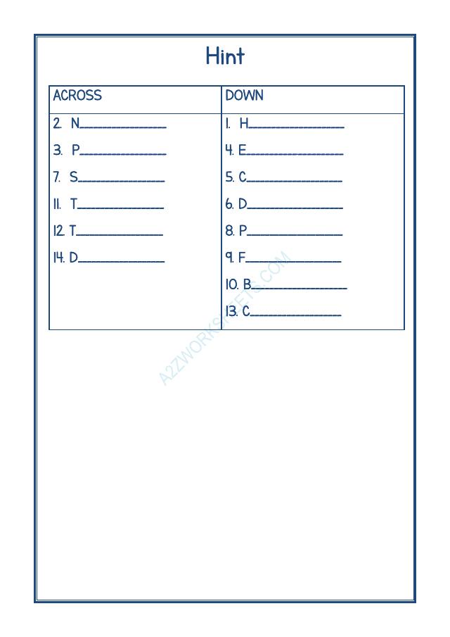 A2ZWorksheets:English-Reading-Crossword -Occupations
