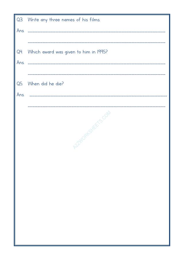 A2ZWorksheets:English-Reading-Comprehension Passage-16