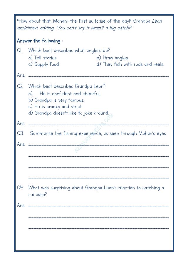 A2ZWorksheets:English-Reading-Comprehension Passage-18