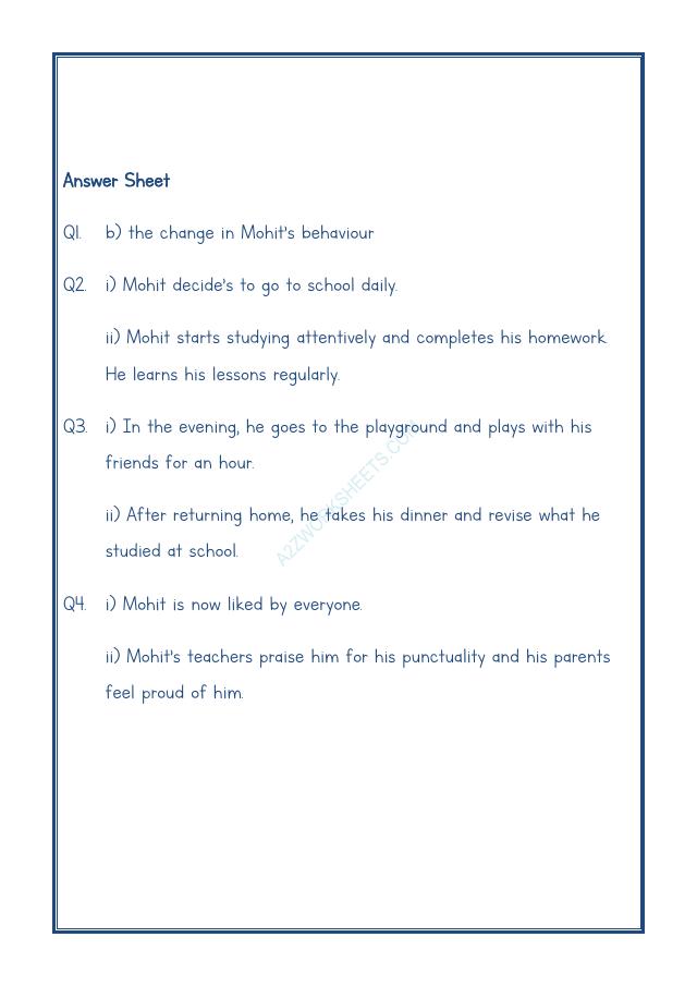 A2ZWorksheets:English-Reading-Comprehension Passage-20