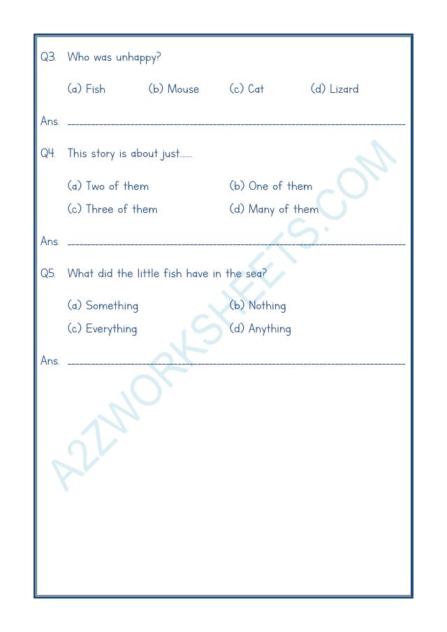 A2ZWorksheets:English-Reading-Comprehension Passage-22