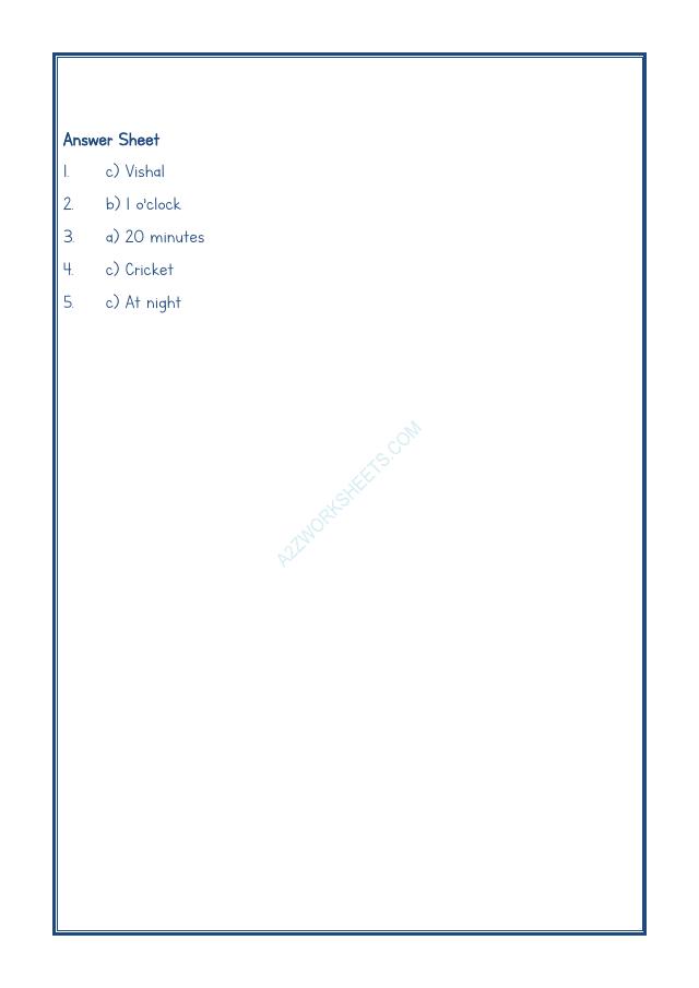 A2ZWorksheets:English-Reading-Comprehension Passage-27