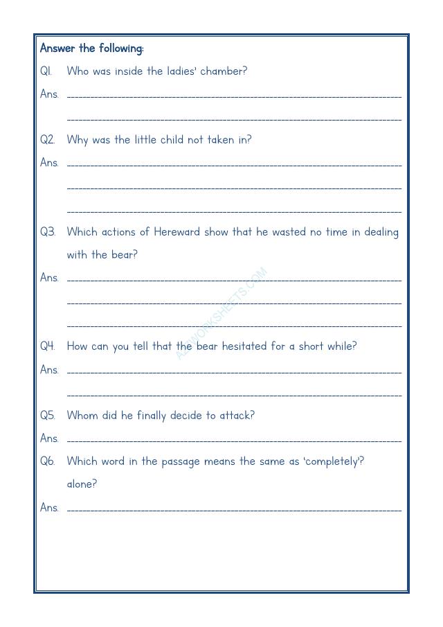 A2ZWorksheets:English-Reading-Comprehension Passage-21
