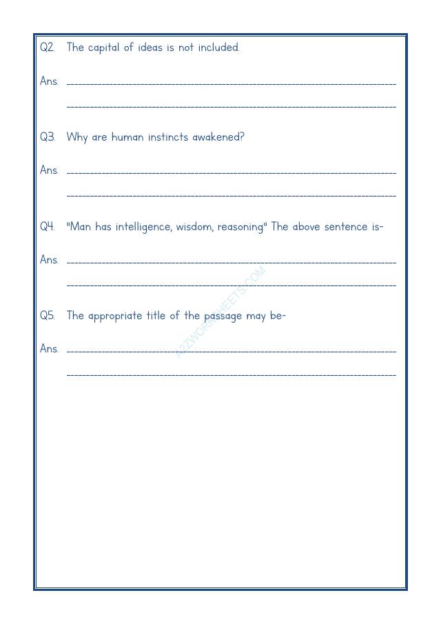 A2ZWorksheets:English-Reading-Comprehension Passage-26