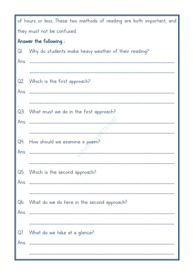 A2ZWorksheets:English-Reading-Class V-Comprehension Passage-28