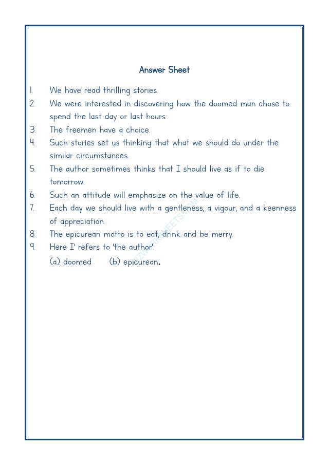 A2ZWorksheets:English-Reading-Comprehension Passage-29
