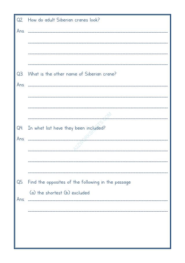 A2ZWorksheets:English-Reading-Comprehension Passage-59