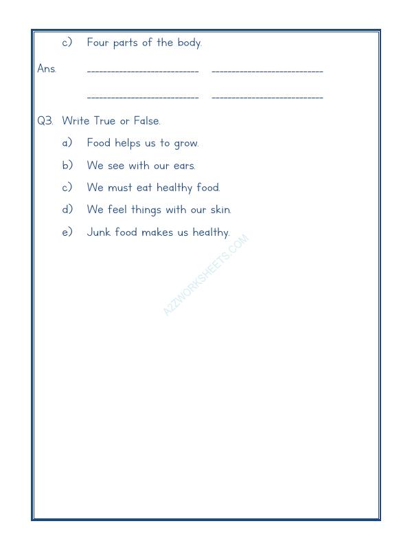 A2ZWorksheets:Science-Humans-Our Body-02